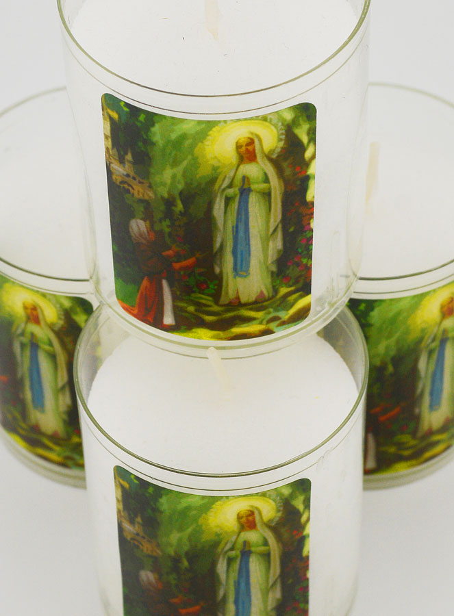 4 Bougies Veilleuses Notre Dame de Lourdes (pic 4)