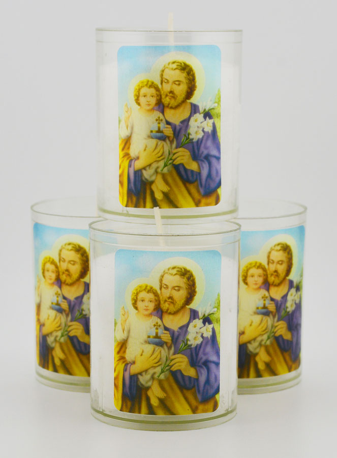 4 Bougies Veilleuses Saint Joseph (pic 1)