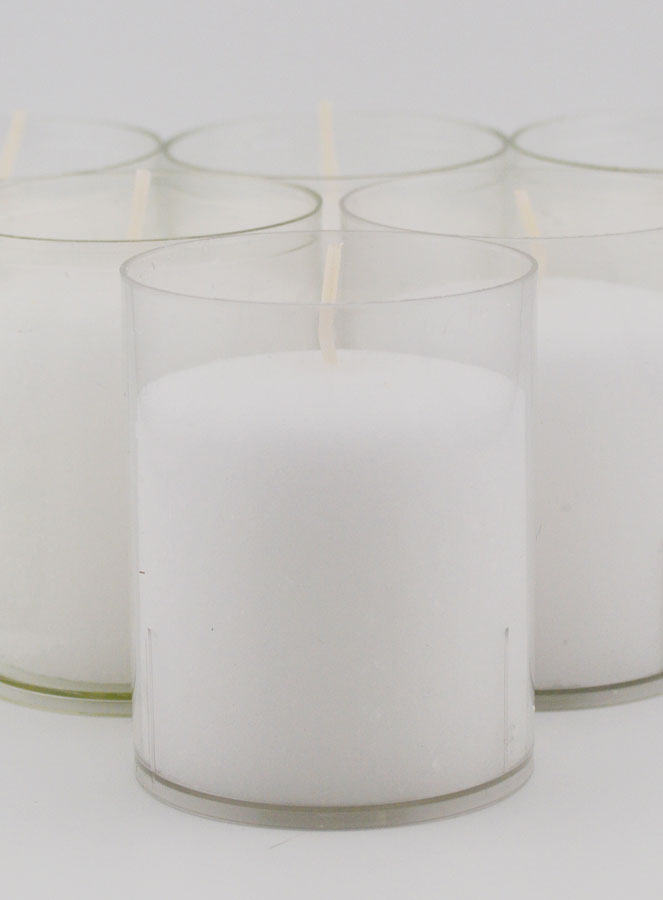 6 Bougies Votives - Veilleuses Blanches - 20h (pic 3)