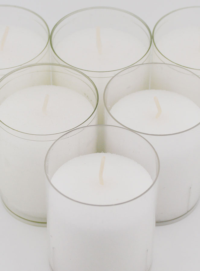 6 Bougies Votives - Veilleuses Blanches - 20h (pic 4)