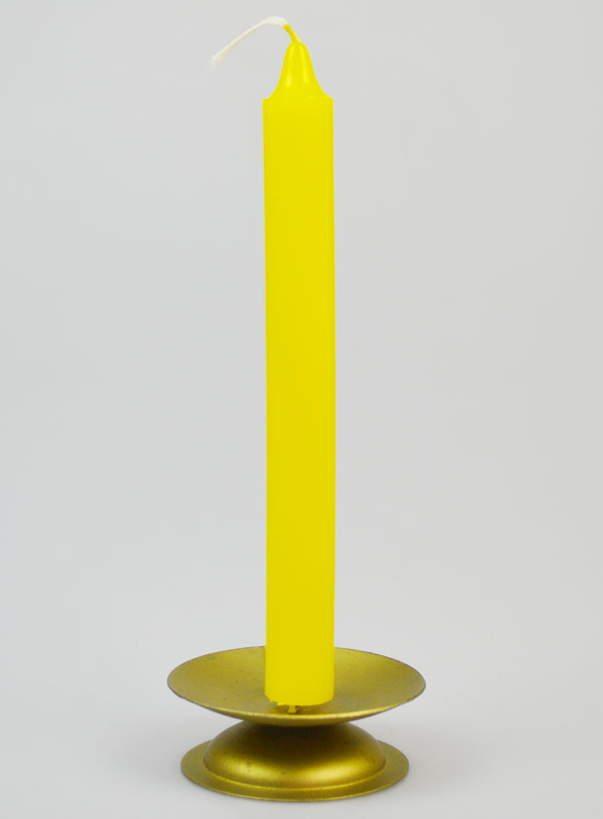 Bougie Teintée Masse Jaune (pic 1)