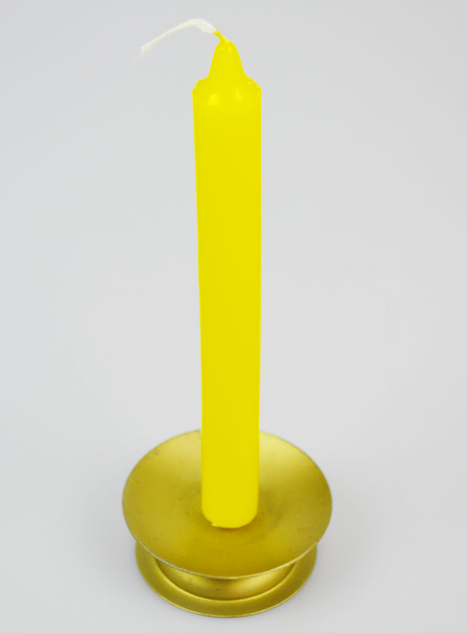Bougie Teintée Masse Jaune (pic 2)