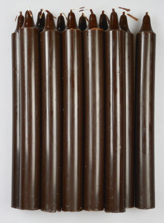 12 Bougies Teintées Masse de Prières Chocolat (pic 1)