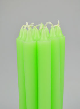 12 Bougies Teintées Masse de Prières Vert Clair (pic 1)