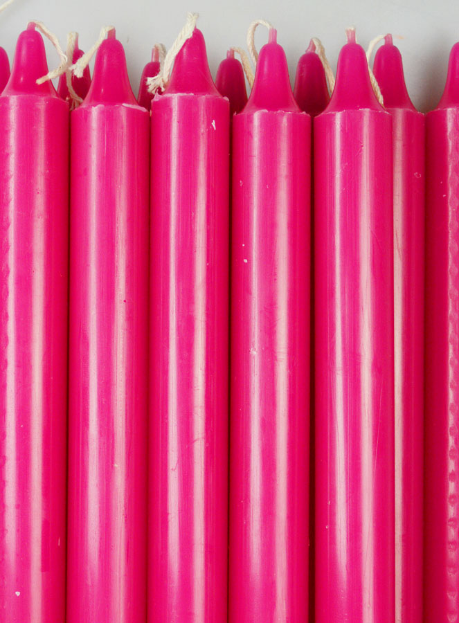 12 Bougies Teintées Masse de Prières Rose (pic 3)