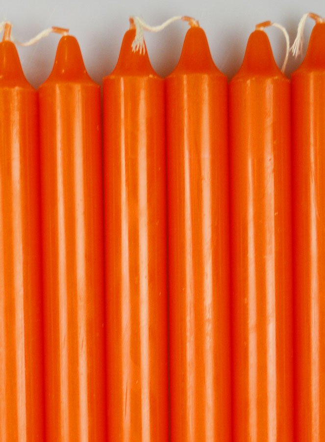 6 BougiesTeintées Masse  Couleur Orange (pic 3)