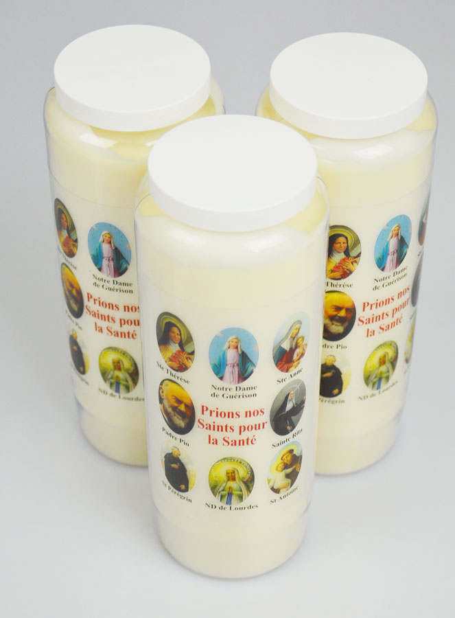 Lot de 3 Bougies de Neuvaine Prier nos Saints pour les Malades (pic 2)