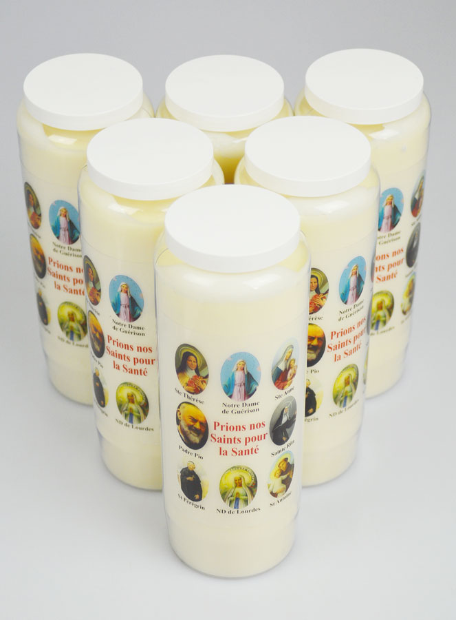Lot de 6 Bougies de Neuvaine Prier nos Saints pour les Malades (pic 2)