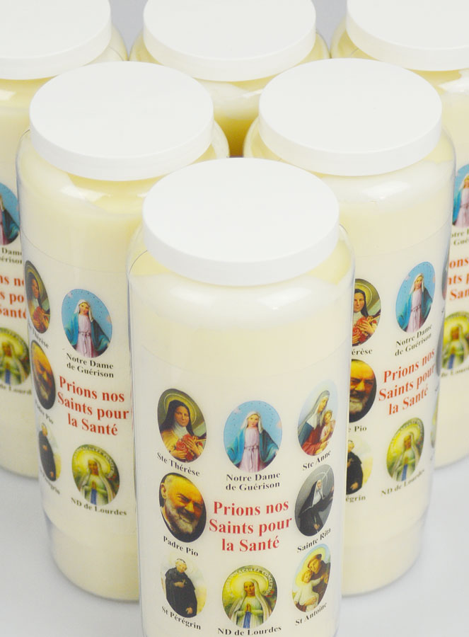 Lot de 6 Bougies de Neuvaine Prier nos Saints pour les Malades (pic 4)