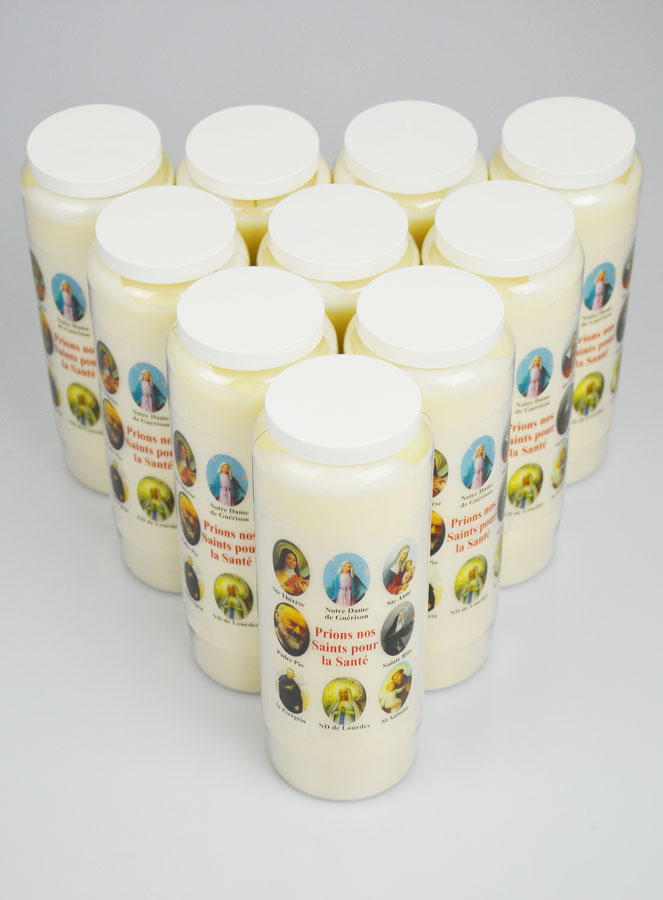 Lot de 10 Bougies de Neuvaine Prier nos Saints pour les Malades (pic 2)