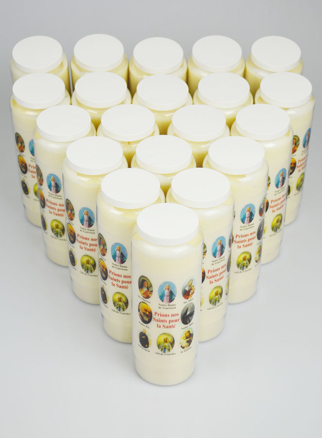 Lot de 20 Bougies de Neuvaine Prier nos Saints pour les Malades (pic 2)
