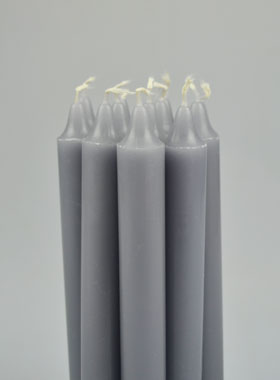 12 Bougies Teintées Masse de Prières Grises (pic 1)
