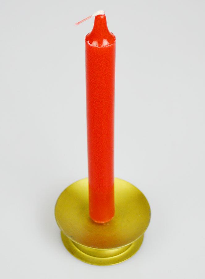 Bougie Teintée Masse Rouge (pic 2)