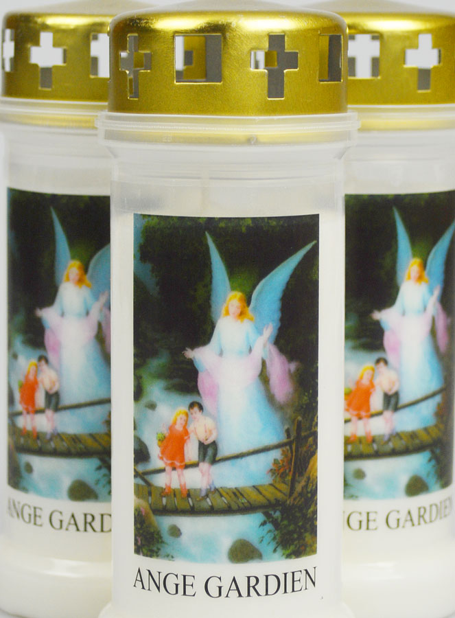 Lot de 3 Bougies de Cimetière Ange-Gardien (pic 3)