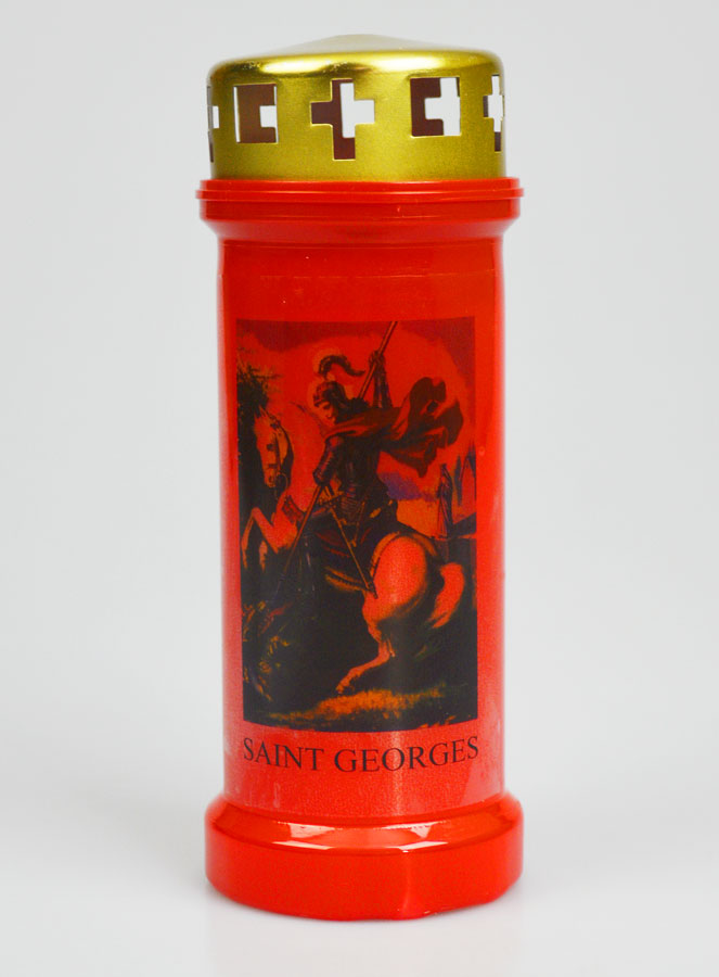 Bougie de Cimetière Rouge - Saint Georges (pic 1)