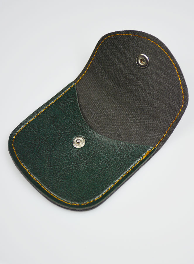 Pochette à Chapelet Verte - Cuir (pic 3)