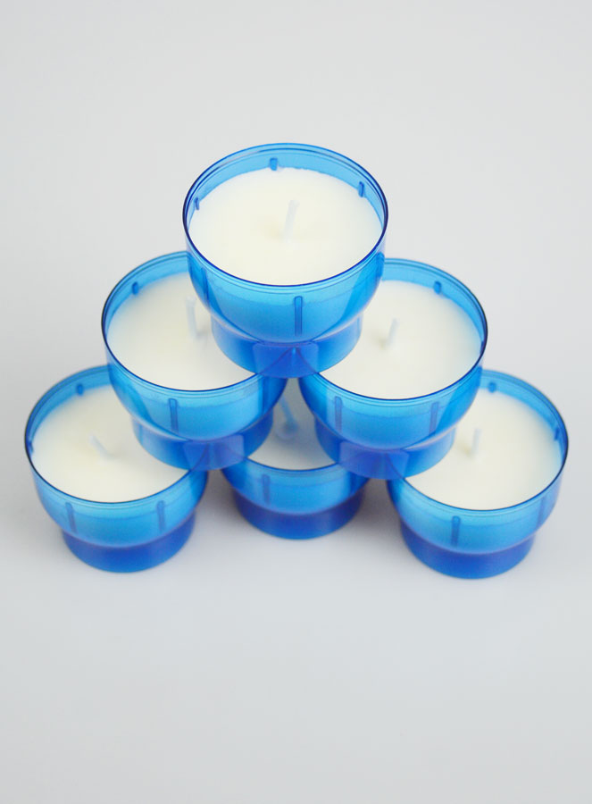6 Bougies d'Église - Veilleuses Bleues - 6h (pic 2)