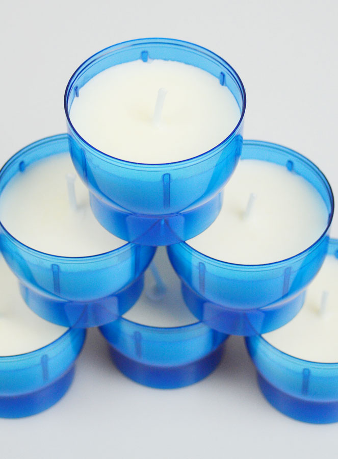 6 Bougies d'Église - Veilleuses Bleues - 6h (pic 4)