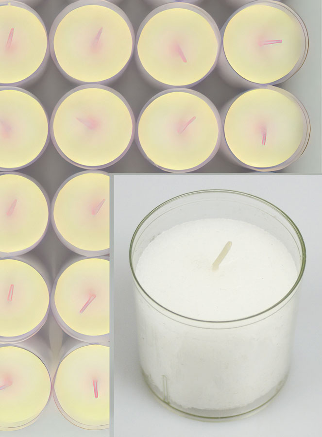 12 Bougies Votives - Veilleuses Blanches - 20h (pic 4)