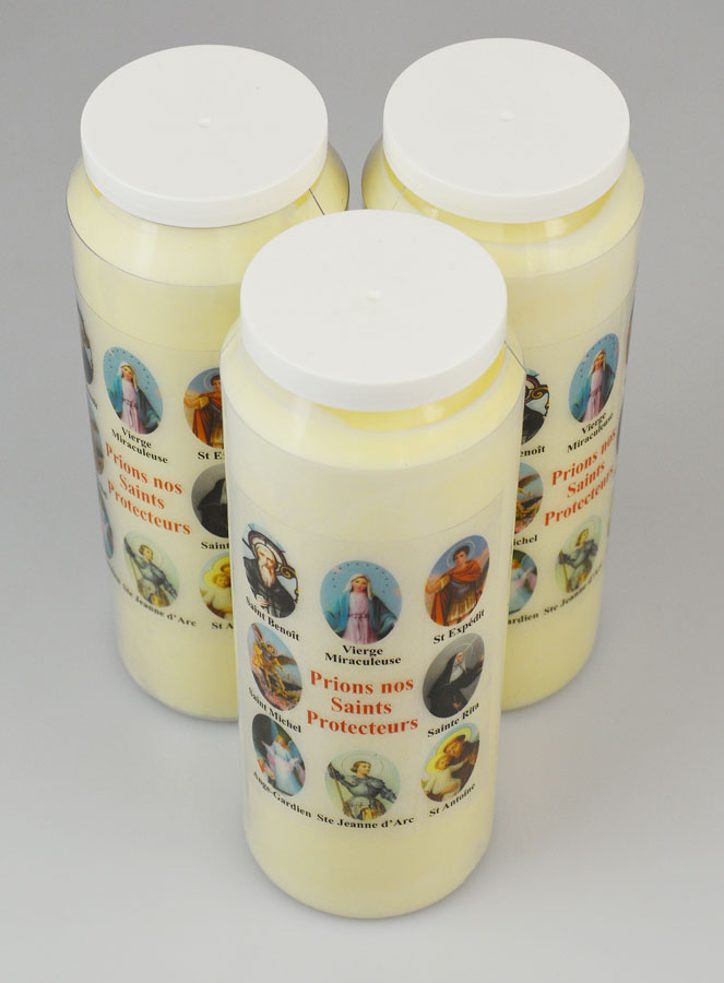 3 Bougies de Neuvaine Prier nos Saints Protecteurs (pic 2)