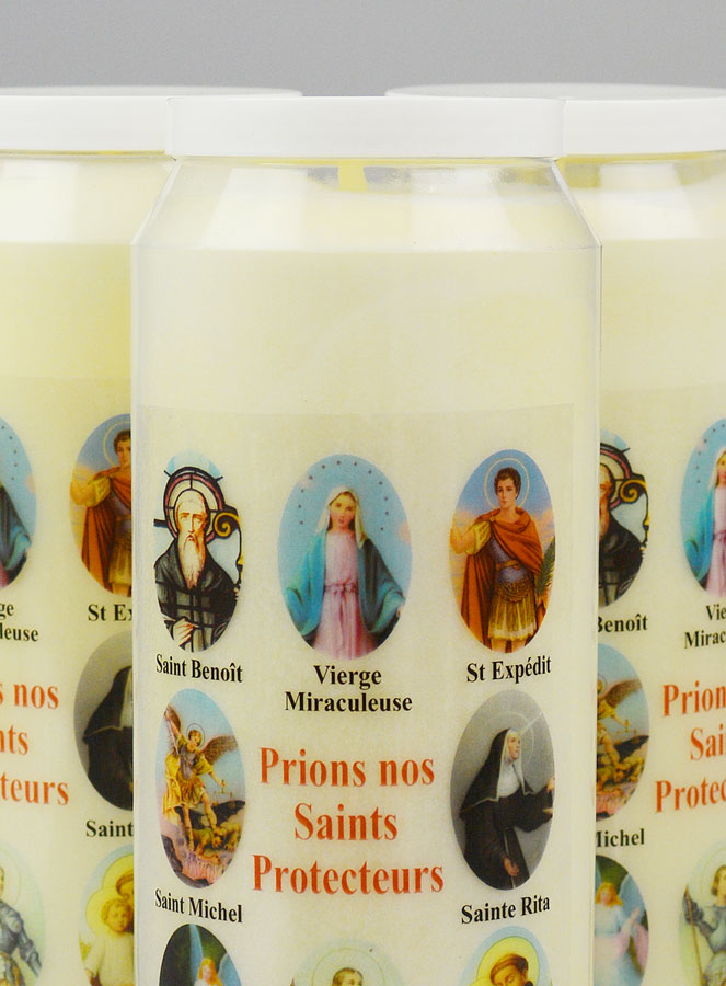3 Bougies de Neuvaine Prier nos Saints Protecteurs (pic 3)
