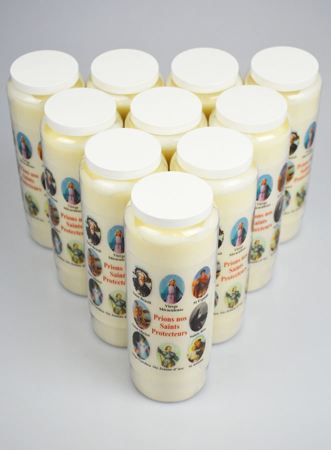 Lot de 10 Bougies de Neuvaine Prier nos Saints Protecteurs (pic 2)