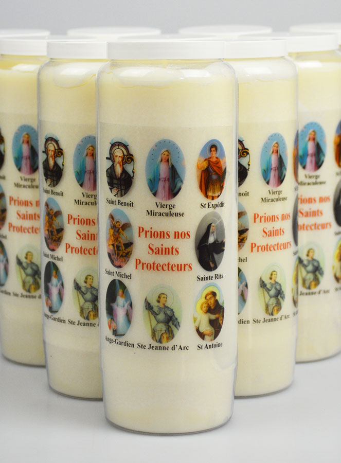 Lot de 10 Bougies de Neuvaine Prier nos Saints Protecteurs (pic 3)