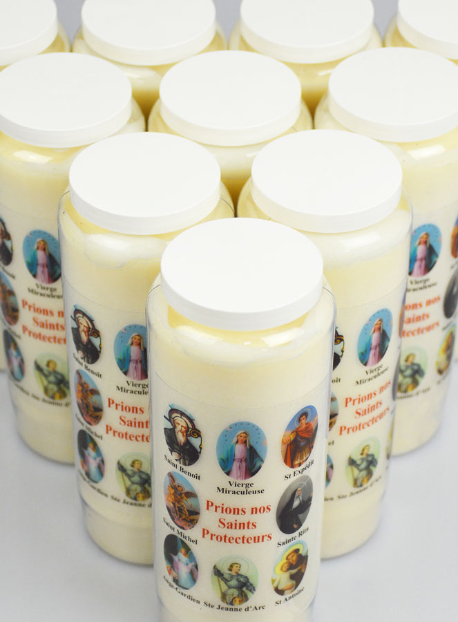 Lot de 10 Bougies de Neuvaine Prier nos Saints Protecteurs (pic 4)