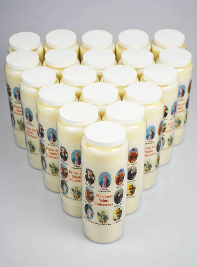 Lot de 20 Bougies de Neuvaine Prier nos Saints Protecteurs (pic 2)