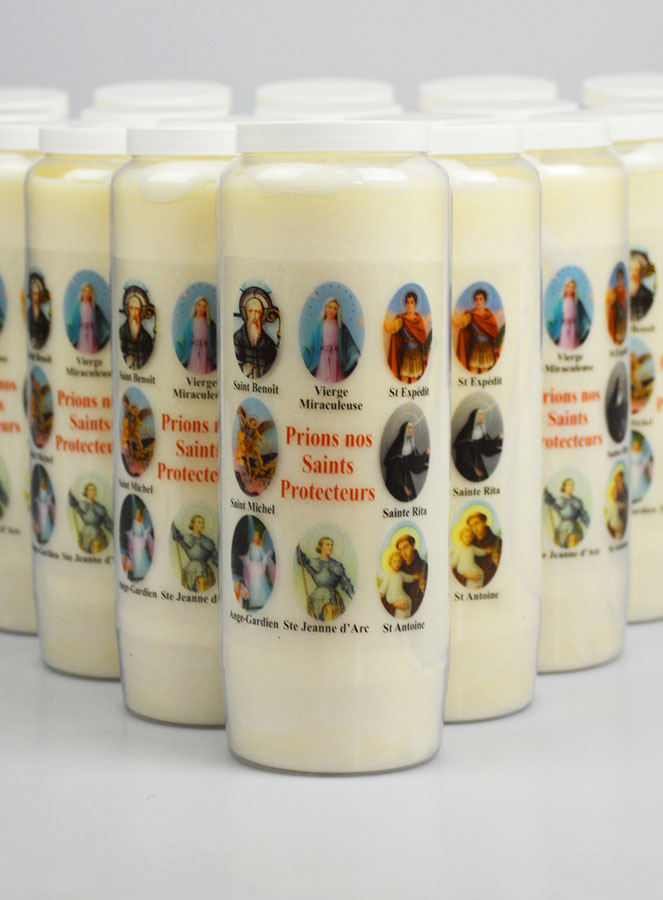 Lot de 20 Bougies de Neuvaine Prier nos Saints Protecteurs (pic 3)
