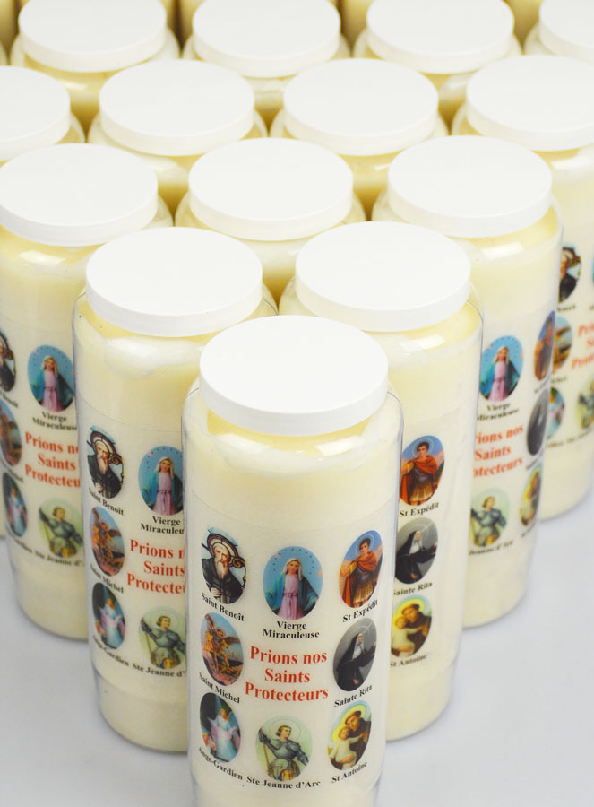 Lot de 20 Bougies de Neuvaine Prier nos Saints Protecteurs (pic 4)