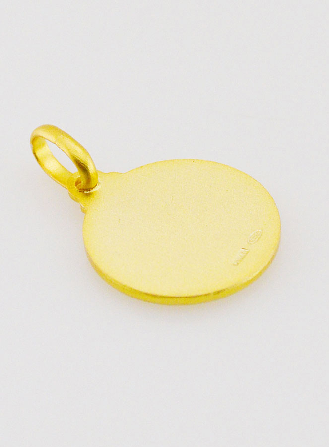 Médaille Saint Joseph en Plaqué Or - 14mm (pic 4)
