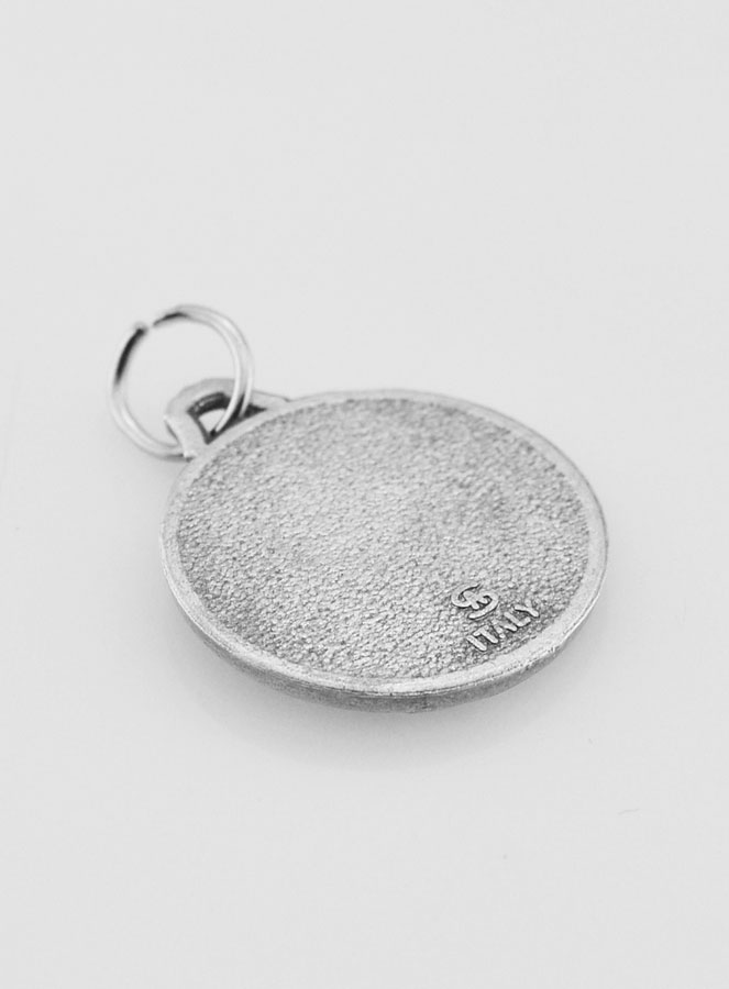 Médaille Saint Christophe en Métal Argenté - 18mm (pic 4)