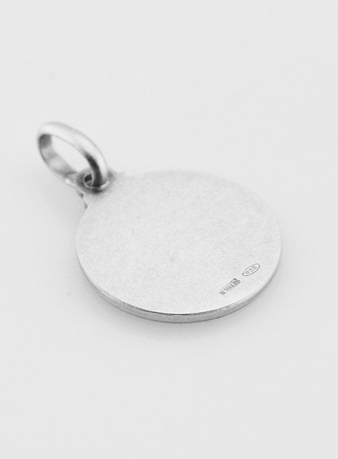 Médaille Saint Christophe en Argent Massif - 14mm (pic 4)