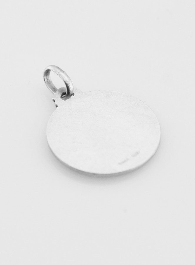 Médaille Saint Christophe en Argent Massif - 18mm (pic 4)
