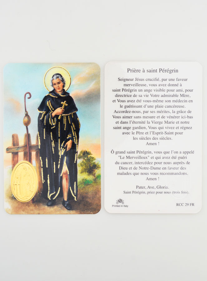 Carte de Prière Médaille Saint Pérégrin (pic 3)