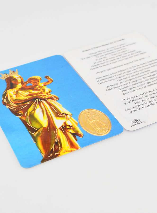 Carte de Prière Médaille Notre Dame de la Garde (pic 4)