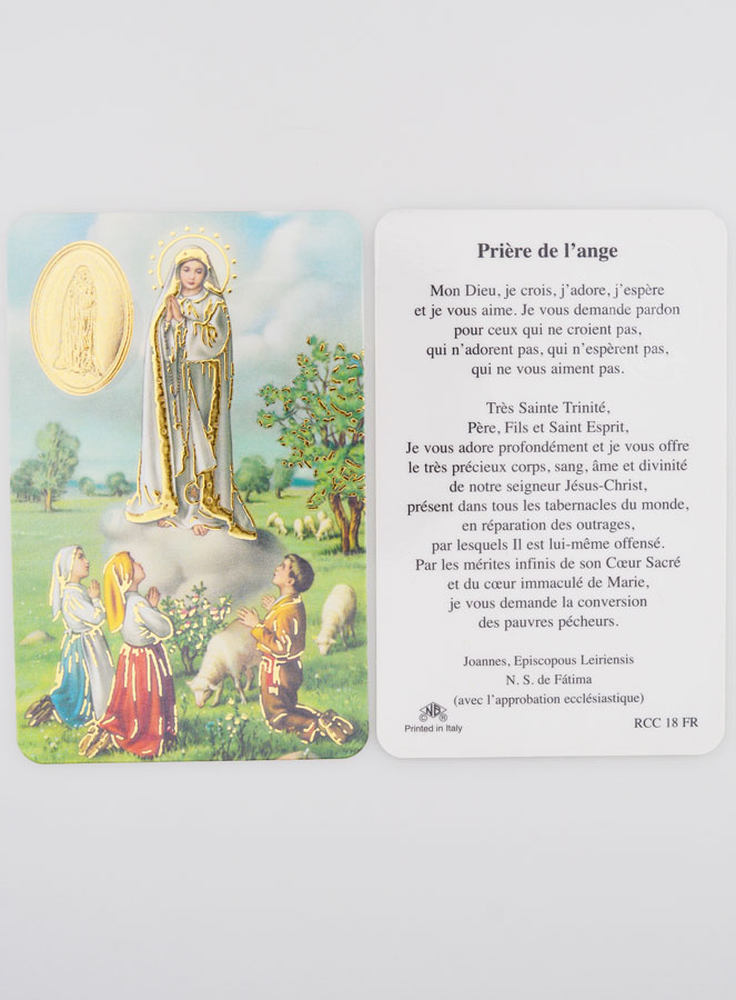 Carte de Prière Médaille Notre Dame de Fatima (pic 3)