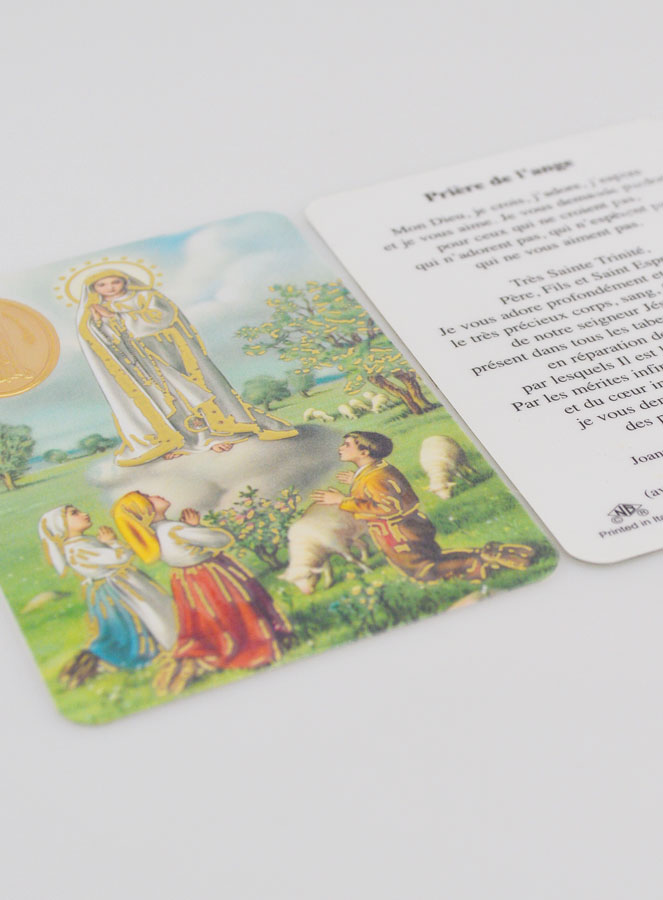 Carte de Prière Médaille Notre Dame de Fatima (pic 4)