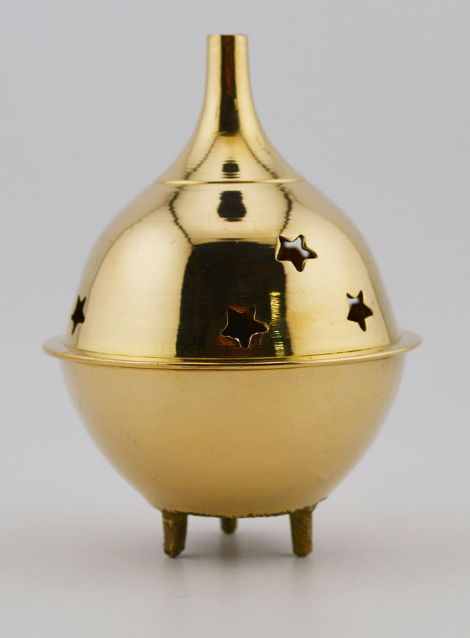Encensoir d'Eglise - Brûle-encens sur Socle - 10cm (pic 1)