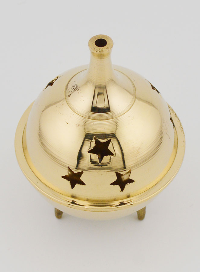 Encensoir d'Eglise - Brûle-encens sur Socle - 9cm (pic 2)