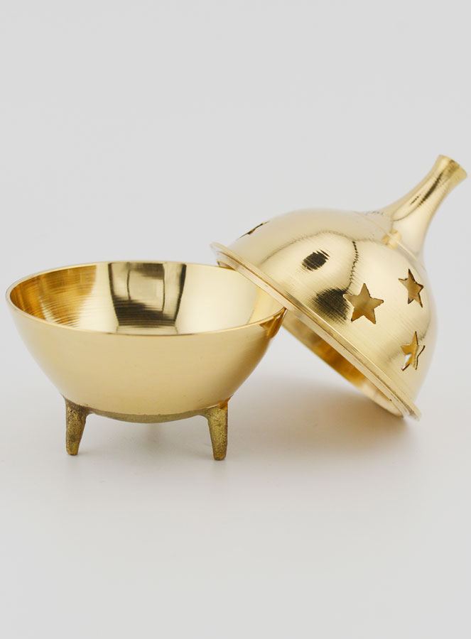 Encensoir d'Eglise - Brûle-encens sur Socle - 9cm (pic 4)