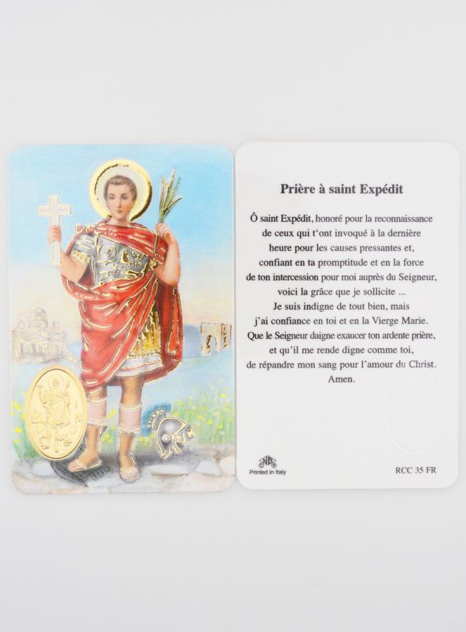 Carte de Prière Médaille Saint Expédit (pic 3)