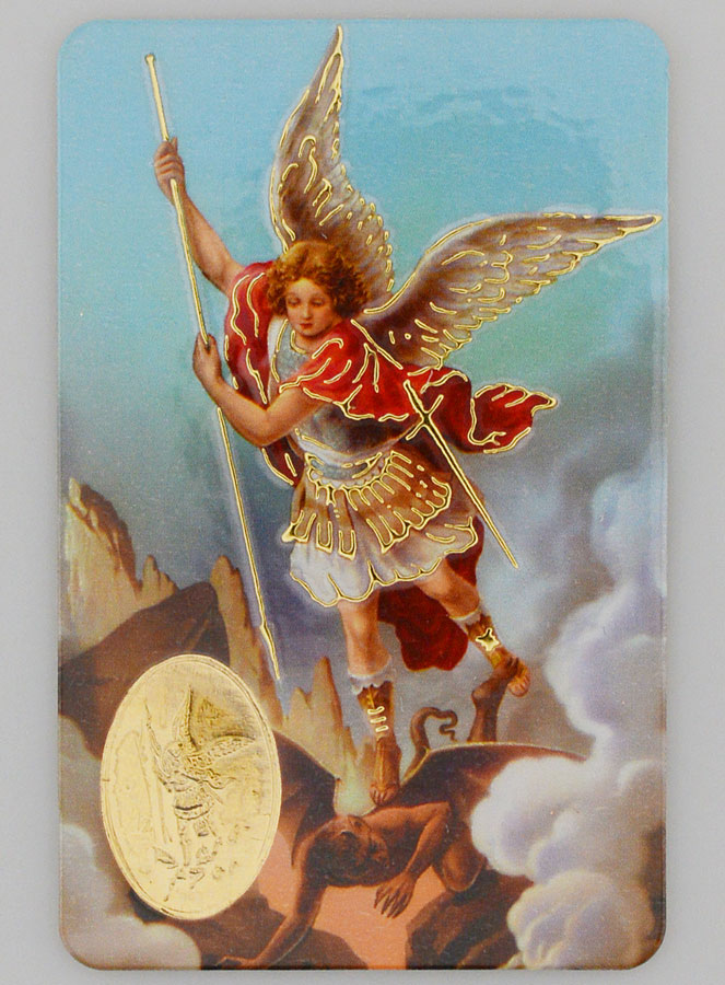 Carte de Prière Médaille Saint Michel Archange (pic 1)