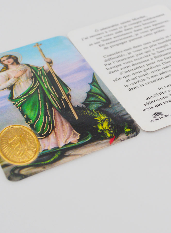 Carte de Prière Médaille Sainte Marthe (pic 4)