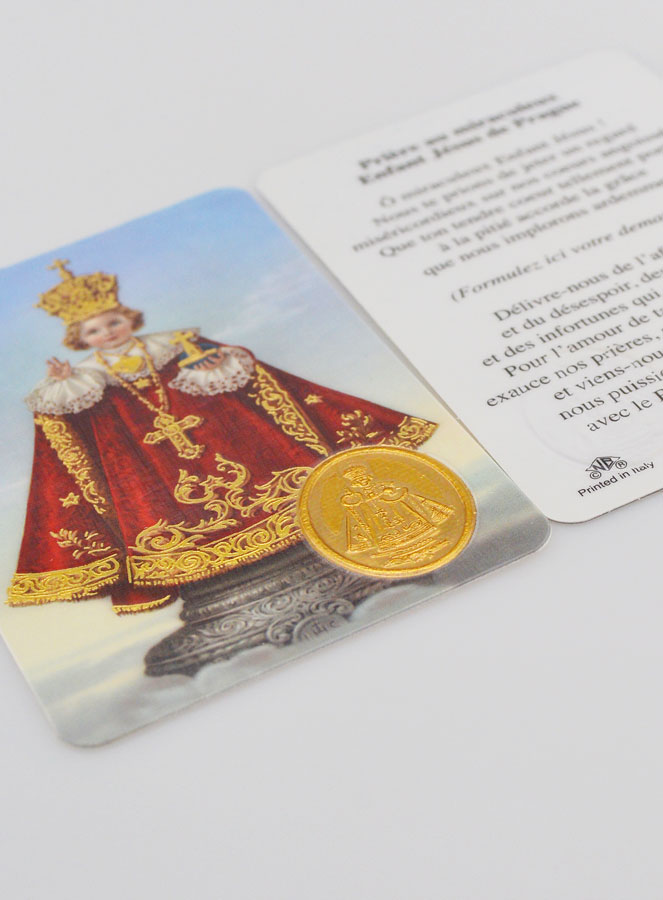 Carte de Prière Médaille Enfant Jésus de Prague (pic 4)