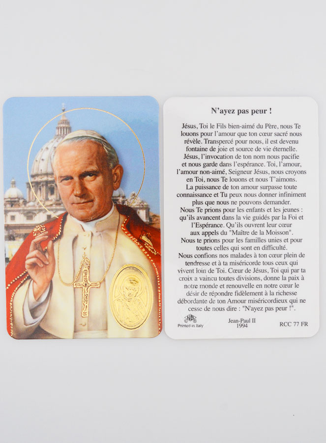 Carte de Prière Médaille Saint Jean-Paul 2 (pic 3)