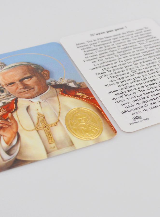 Carte de Prière Médaille Saint Jean-Paul 2 (pic 4)