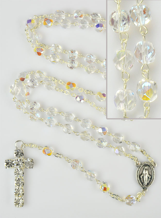 Chapelet en Pierre de Cristal - 60cm (pic 1)