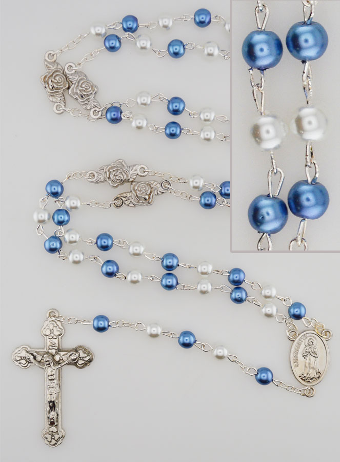 Chapelet de Lourdes Perles de Nacre - Boîte Ecrin (pic 1)